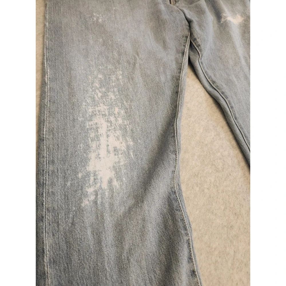 Polo Ralph Lauren Jeans Mens 36x34‎ Light Wash Sullivan Slim Distressed Raw Vtg